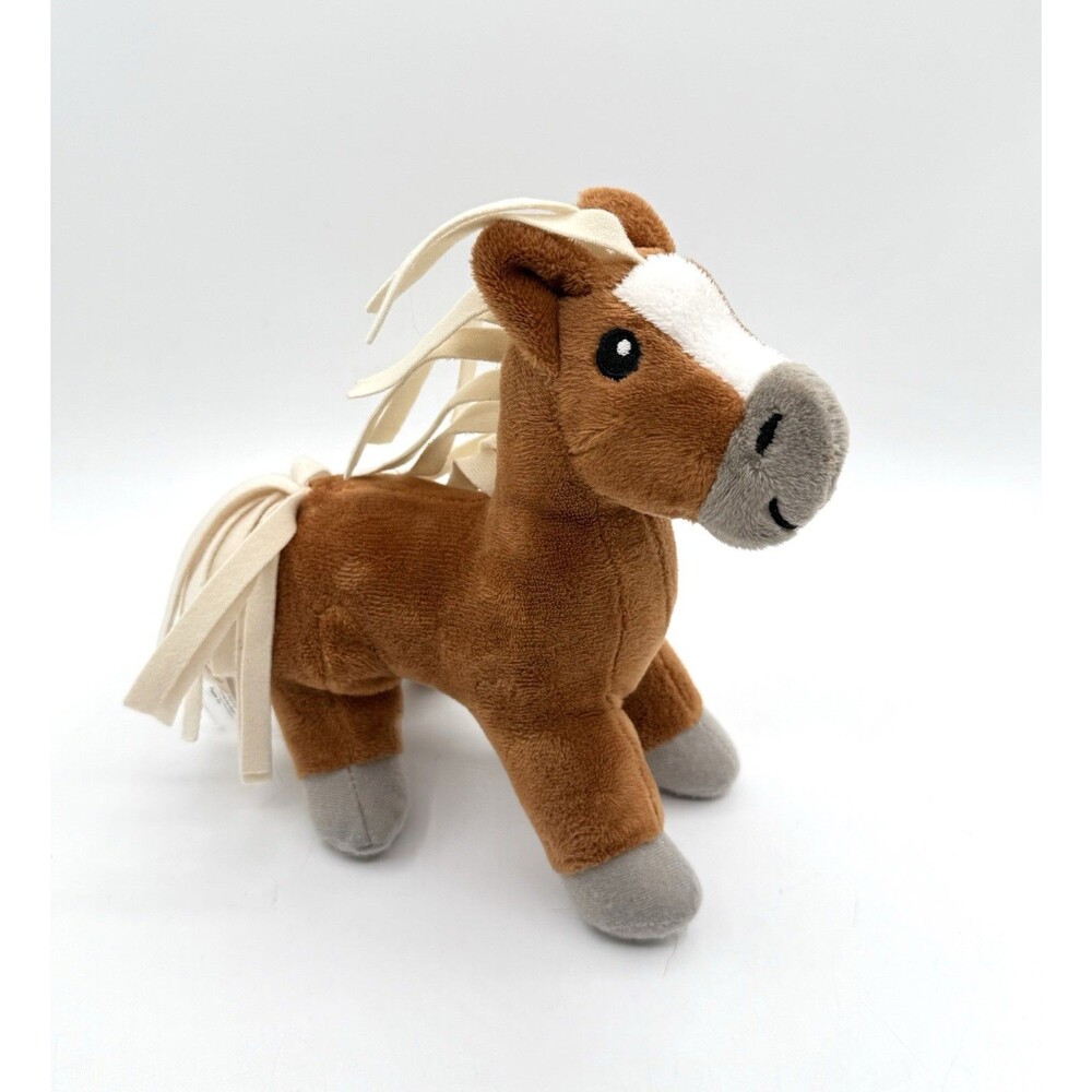 Melissa & Doug Brown Horse Pony Plush Toy 8" Tall - Cute Clean Stuffed Animal